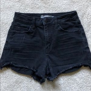 Black shorts from a local boutique.